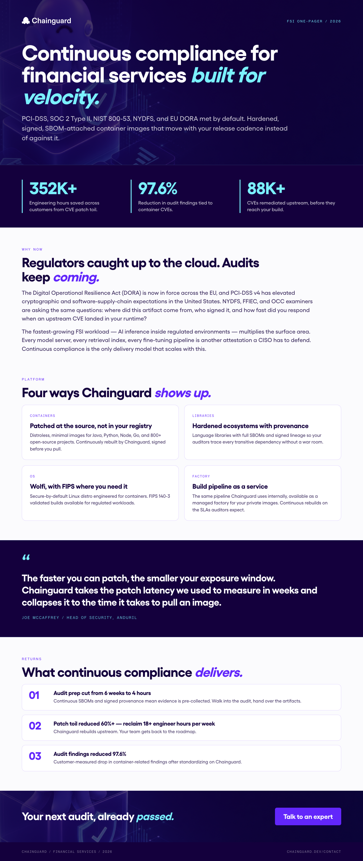FSI one-pager